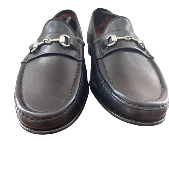 Allen Edmonds Verona II Black Leather Horse Bit Loafers Mens Size 10 NEW main image 6